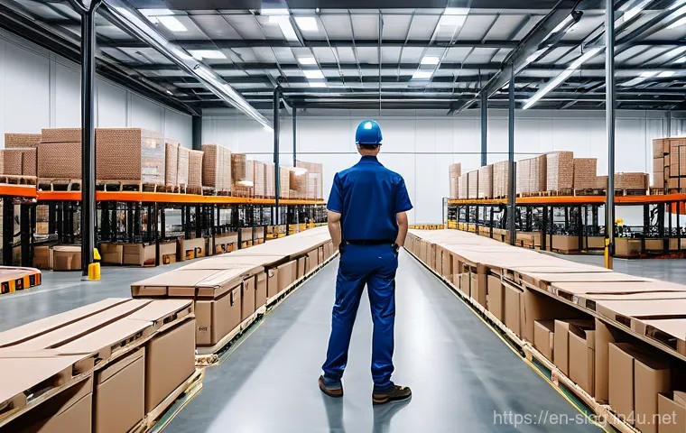 스마트물류 공급망 관리 비법 - A high-tech, futuristic logistics control center. The scene features a diverse team of male and fema...